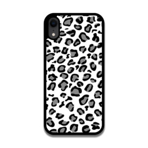 Caitscases TPU Fashion Covers - Apple iPhone XR (Black and White Leopard)