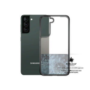 PanzerGlass™ HardCase Anti-bacterial Clear Case - Samsung Galaxy S22 Plus (Clear with Black Trim)