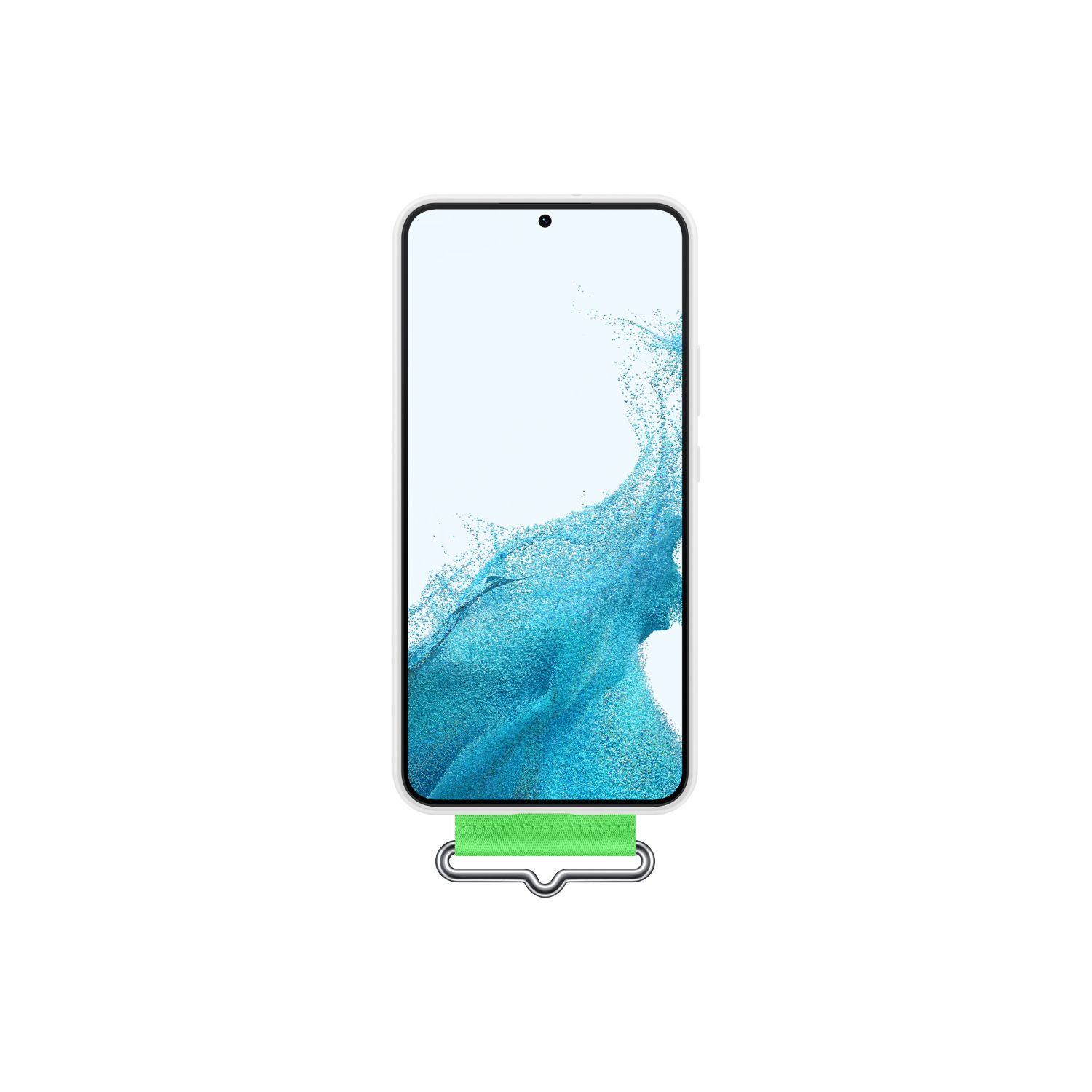 Samsung Original Silicone Cover Case With Strap - Samsung Galaxy S22 Plus 5G (White)